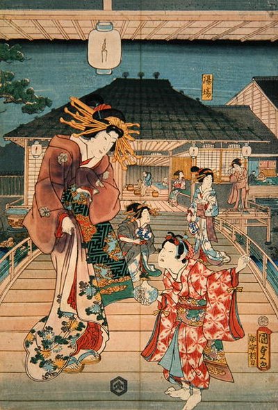 Scene in a Brothel by Utagawa Kunisada II