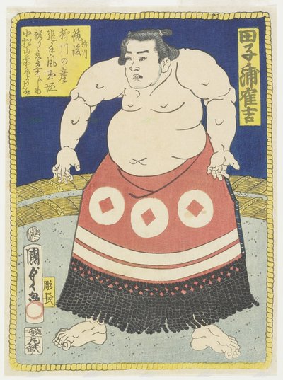 Wrestler Tagonoura Tsurukichi by Utagawa Kunisada II