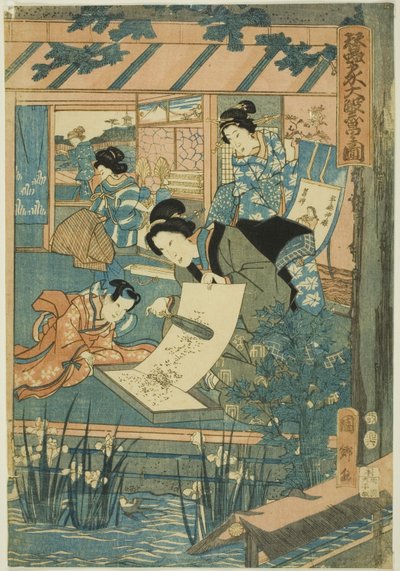 Great Prosperity at the Silk Farm by Utagawa Kunisato
