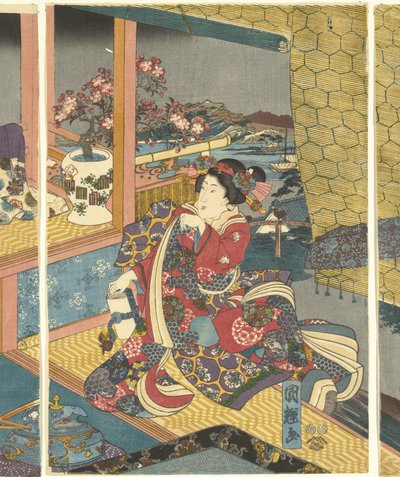 Flowers by Utagawa Kuniteru