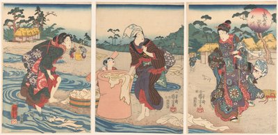 The Chofu Tama River in the Province of Musashi by Utagawa Kuniyoshi