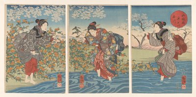 The Ide Tama River in Yamashiro Province by Utagawa Kuniyoshi