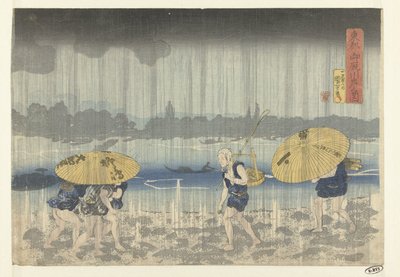 The Onmaya Riverbank in the Eastern Capital (Toto Onmayagashi no zu) by Utagawa Kuniyoshi