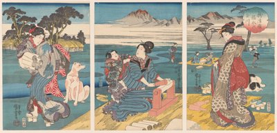 The Toi Tama River in Settsu Province by Utagawa Kuniyoshi
