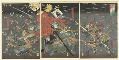 The Last Attack of the Kusunoki at Shijonawate by Utagawa Kuniyoshi