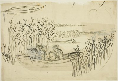 Gathering Seaweed at Omori by Utagawa Kuniyoshi
