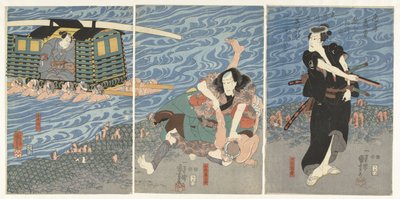Battle Along the Banks of the Oi River by Utagawa Kuniyoshi