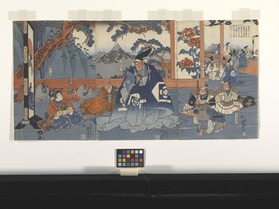 Hakoōmaru Meets Kudō Suketsune by Utagawa Kuniyoshi