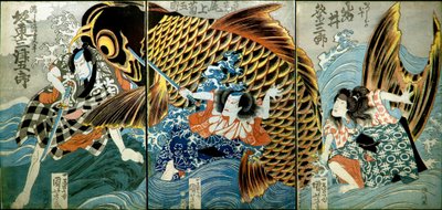 Iwai Kumesaburō II as Katsushika no Ojū by Utagawa Kuniyoshi