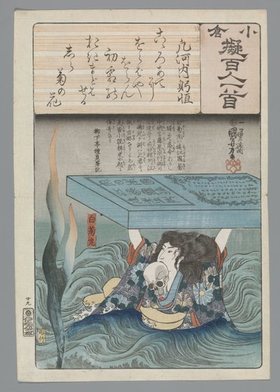Ogura Imitation of the One Hundred Poems by Utagawa Kuniyoshi