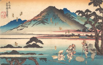 Oiso, Odawara, Hakone, Mishima, Numazu, 1840 by Utagawa Kuniyoshi