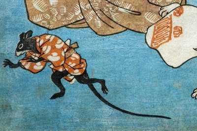 Proverbs Illustrated by Cats, c.1852 by Utagawa Kuniyoshi