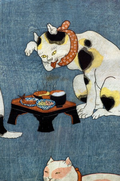 Proverbs Illustrated by Cats, c.1852 by Utagawa Kuniyoshi