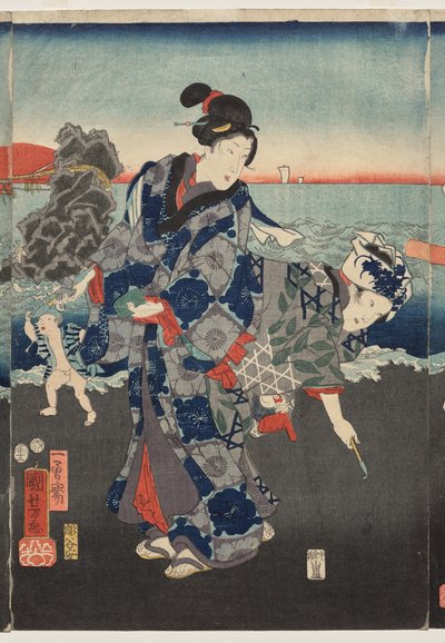 Sunrise at Futami Bay by Utagawa Kuniyoshi
