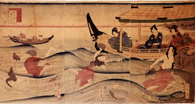 The Abalone Fishing. Prints by Utagawa Kuniyoshi (c.1797-1861) by Utagawa Kuniyoshi
