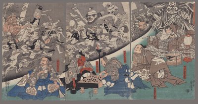 The Earth Spider Generates Monsters at the Mansion of Lord Minamoto Yorimitsu by Utagawa Kuniyoshi