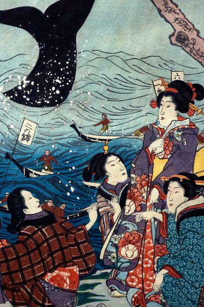 The Flourishing of Seven Coasts with Big Fish by Utagawa Kuniyoshi