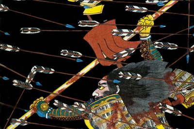 The Battle at Shijō Nawate by Utagawa Kuniyoshi