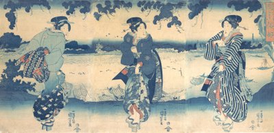 Women Near a River by Utagawa Kuniyoshi