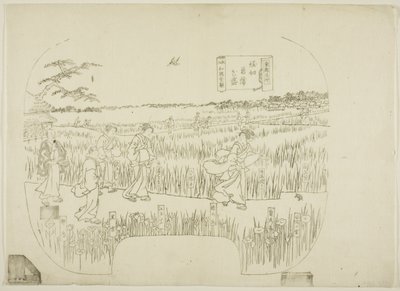 Key block for a print from the series "Toto meisho" (Famous Views of the Eastern Capital) by Utagawa Sadahide