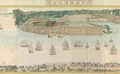 Panoramic View of Yokohama by Utagawa Sadahide