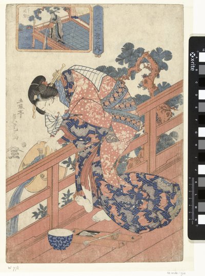 Courtesan Compared to Koteiken (Parodies of the 24 Examples of Filial Piety) by Utagawa Sadatora
