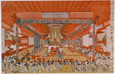 A Shinto Ceremony by Utagawa Toyoharu