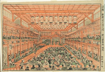 Perspective Picture of a Kabuki Theater by Utagawa Toyoharu