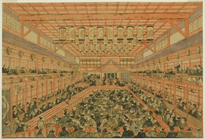 Perspective Picture of a Kabuki Theater by Utagawa Toyoharu
