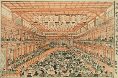 Perspective Picture of a Kabuki Theater by Utagawa Toyoharu