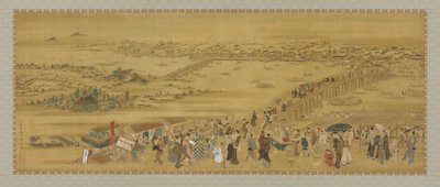 Ryogoku Bridge by Utagawa Toyoharu