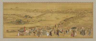 Ryogoku Bridge by Utagawa Toyoharu