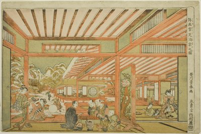 Snow-Viewing Entertainment by Utagawa Toyoharu