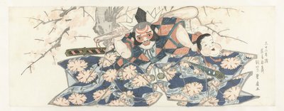 A Warrior Holding a Pestle by Utagawa Toyohiro