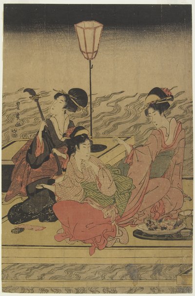 June (Summer Party on the Kamo River), early 1800s by Utagawa Toyohiro