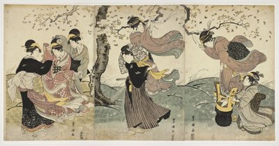 Flowers in the Wind by Utagawa Toyokuni