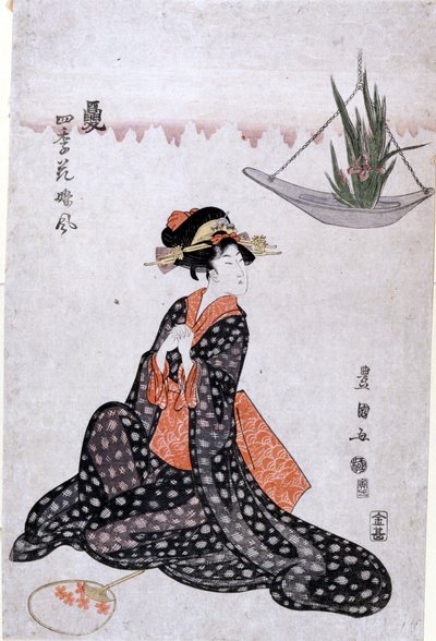 Flowers of the Four Seasons Cool as Girls by Utagawa Toyokuni