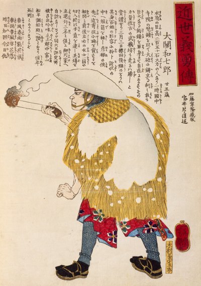 Peasant with a Lighted Torch by Utagawa Toyokuni