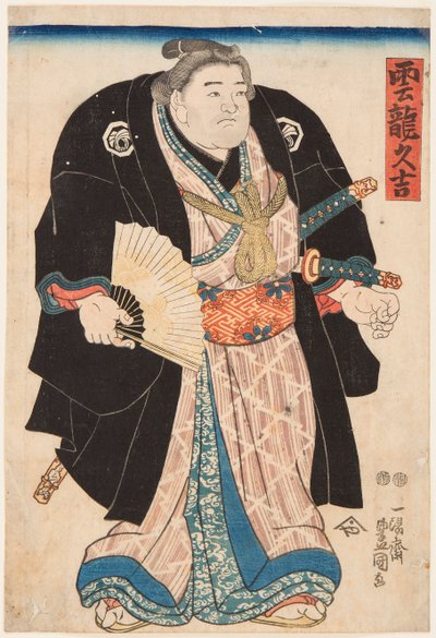 Portrait of Sumo Wrestler Unryu Kyukichi by Utagawa Toyokuni