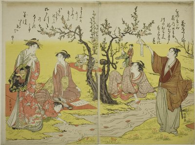 A Winding Stream Party (Kyokusui no en) by Utagawa Toyokuni I