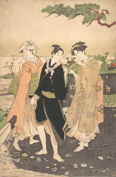 Along the Seashore at Futami by Utagawa Toyokuni I