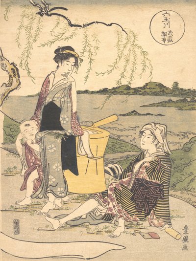 Chofu no Tamagawa by Utagawa Toyokuni I