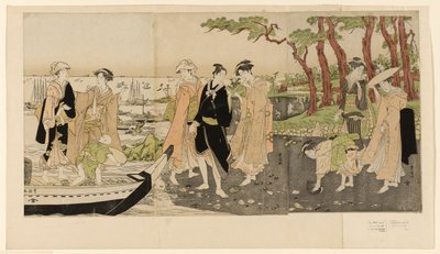 Gathering Shellfish at Low Tide by Utagawa Toyokuni I