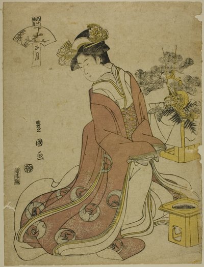 The First Month, from the series "Fashionable Twelve Months" by Utagawa Toyokuni I