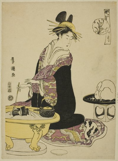 The Tenth Month, from the series "Fashionable Twelve Months" by Utagawa Toyokuni I