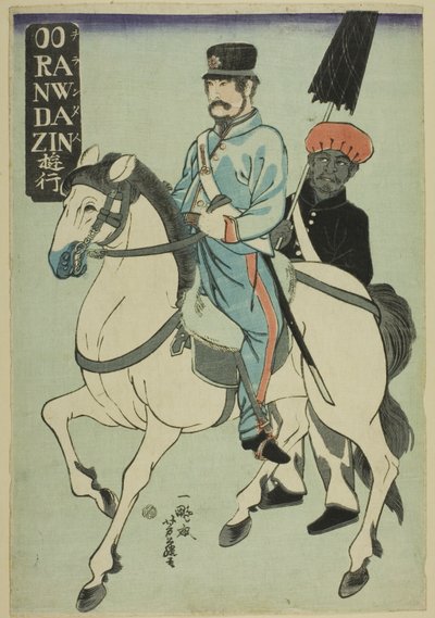 Dutchman Strolling by Utagawa Yoshifuji
