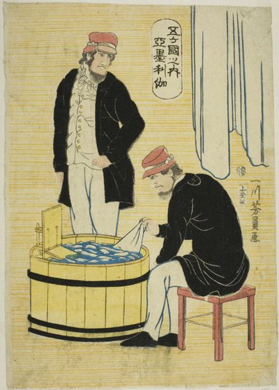 Among the Five Nations: Americans by Utagawa Yoshikazu