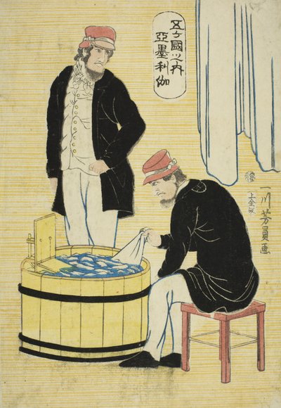 Among the Five Nations: Americans by Utagawa Yoshikazu