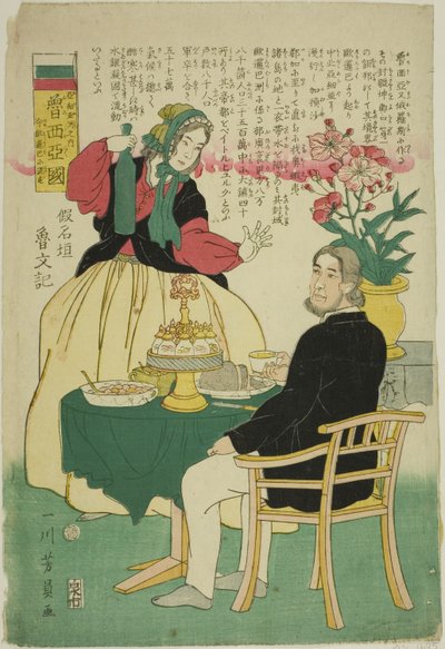 Russia, from the Countries of Asia by Utagawa Yoshikazu
