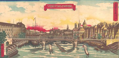 View in London, the Prosperity of Countries: London, England, September 1872 by Utagawa Yoshimori